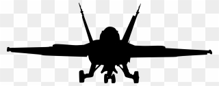 5 Fighter Plane Front View Silhouette "onerror='this.onerror=null; this.remove();' XYZ="data - Fighter Jet Silhouette Png Clipart